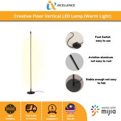 شاومي مصباح أرضي إبداعي LED عمودي (ضوء دافئ)