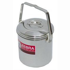 Zebra Loop Handle Pot with Auto Lock 12cm