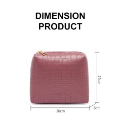 Gdeal 2pcs Women Handbag Crocodile Pattern Shoulder Bags Female Sling Casual Fashions