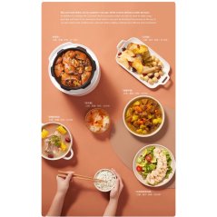 شاومي قدر طهي ميجيا بضغط كهربائي ذكي لطبخ الأرز وبتطبيق تحكم 2.5 لتر