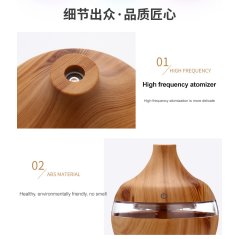 Gdeal Air Purifying Aromatherapy Humidifier Office Bedroom Sprayer Desktop Essential Oil Aromatherapy Machine