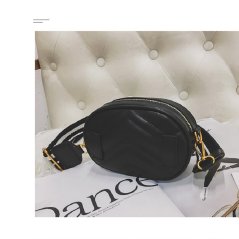 Gdeal Oval Korean Fashion Shoulder Bag Multi-purpose Chest Pocket Spiraea Love Ribbon Sling Bag (RYL-225)