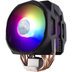 Cooler Master MasterAir MA610P ARGB CPU Air Cooling System, 2 x 120 ARGB SickleFlow Fans in Push-Pull Configuration, 6 Heat Pipes, Enlarged Contact Plate, Universal Compatibility, Mini ARGB Controller