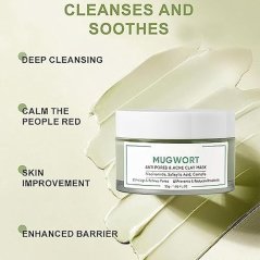 Skintific Mugwort Clay Mask Anti Pores & Acne Removal Cream (1csp)