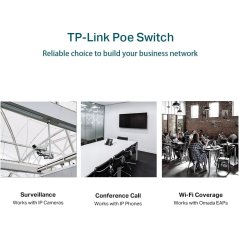 Tp-Link TL-SG2008P JetStream 8-Port Gigabit Smart Switch 4-Port PoE+