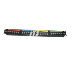 Dintek 19" 1U Cat.6 24 Ports Patch Panel