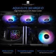 Thermalright Aqua Elite 360 V3 Water Cooling CPU Cooler (Black)