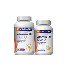 VitaHealth Vitamin D 3 1000IU 60's+30's