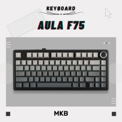 Aula F75 75% Wireless RGB Full Build Keyboard (Black)
