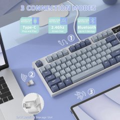 Attack Shark K86 Wireless Mechanical Keyboard (Retro Lavender)