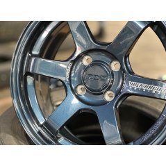 New 15X7 ET35 AOW 11 Flow Formed TE37 Rim (4 Wheel) Gloss Blue 4X100