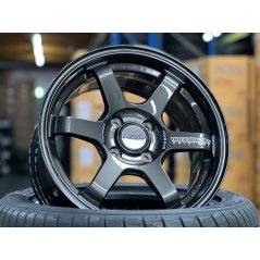 15X7 ET35 AOW 11 Flow Formed TE37 Rim (4 Wheel) Gloss Gunmetal 4X100