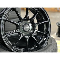 New 15X7 ET35 AOW Flow Formed TC105X Rim (4 Wheel) Gloss Black 4X114.3