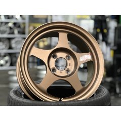 New 15X7 ET41 AOW Flow Formed Spoon Rim (4 Wheel) Matt Bronze 4X100