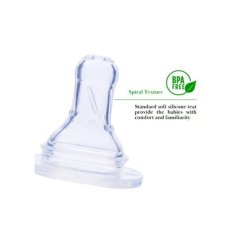 Japlo Round Feeding Bottle Silicone Teat Pink without Handel 150ml
