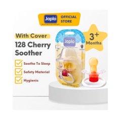 Japlo 128 Cherry Soother with Cover for 3 Months above