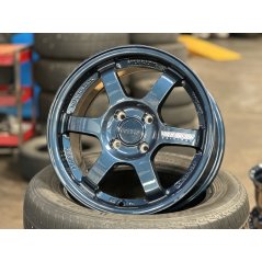 New 15X7 ET35 AOW Flow Formed TE37 Rim (4 Wheel) Gloss Blue 4X100 WE