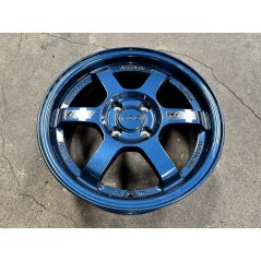 New 15X7 ET35 AOW Flow Formed TE37 Rim (4 Wheel) Gloss Blue 4X100
