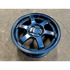 New 15X7 ET35 AOW Flow Formed TE37 Rim (4 Wheel) Gloss Blue 4X100