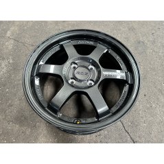 15X6.5 ET40 AOW Flow Formed TE37 Rim (4 Wheel) Gloss Gunmetal 4X100