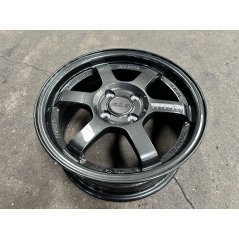 15X6.5 ET40 AOW Flow Formed TE37 Rim (4 Wheel) Gloss Gunmetal 4X100