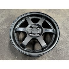 New 15X7 ET35 AOW Flow Formed TE37 Rim (4 Wheel) Dark Gunmetal 4X100