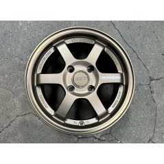New 15X7 ET35 AOW Flow Formed TE37 Rim (4 Wheel) Matt Bronze 4X114.3