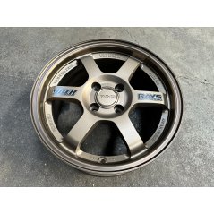 New 15X7 ET35 AOW Flow Formed TE37 Rim (4 Wheel) Matt Bronze 4X100