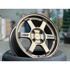 New 15X7 ET35 AOW Flow Formed TE37 Rim (4 Wheel) Matt Bronze 4X100