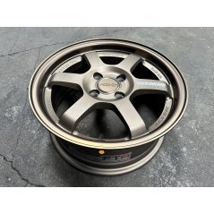 New 15X6.5 ET38 AOW Flow Formed TE37 Rim (4 Wheel) Matt Bronze 4X100
