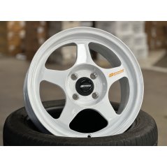 New 15X7 ET41 AOW Flow Formed Spoon Rim (4 Wheel) Gloss White 4X100
