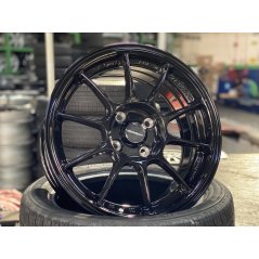 New 15X7 ET35 AOW Flow Formed TC105X Rim (4 Wheel) Gloss Black 4X100