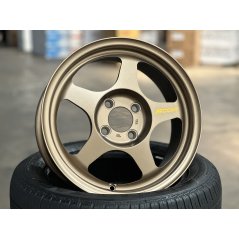 New 15X7 ET41 AOW Flow Formed Spoon Rim (4 Wheel) Gloss Gunmetal 4X100