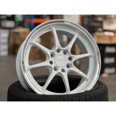 New 15X6.5 ET40 AOW Flow Formed CE28CR Rim (4 Wheel) Gloss White 4X100