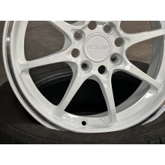 New 15X6.5 ET40 AOW Flow Formed CE28CR Rim (4 Wheel) Gloss White 4X100