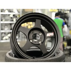 New 15X7 ET41 AOW Flow Formed Spoon Rim (4 Wheel) Matt Black 4X100
