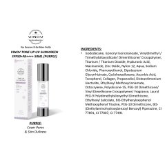 Vinov Tone Up UV Sunscreen SPF50+ PA++++ (Purple) - (50ML)