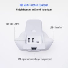 FLYDIGI White Wireless Charger Dock 2 Pro Only Apex 5 and Vader 5 pro