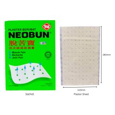 Neobun Menthol Medicated Plaster Berubat 24's