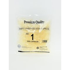 Premium Quality #1 N/N Transparent Empty Gelatin Capsule 1000'S