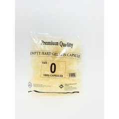 Premium Quality #0 N/N Transparent Empty Gelatin Capsule 1000'S
