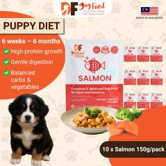 DF Dog Food Puppy Diet - Salmon (10 x 150g)