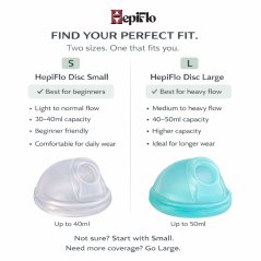 HepiFlo Menstrual Disc Single with Sterilizer Cup, Soft, Flexible