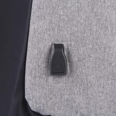 Hometech2u GUAPABIEN MULTIFUNCTION TRAVEL USB PORT BACKPACK FOR MEN (GRAY)