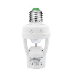 Hometech2u Smart LED Lamp Bulb Holder With Infrared PIR Motion Sensor