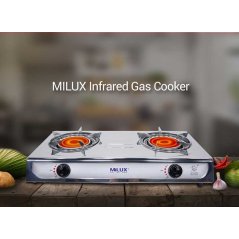 Hometech2u MILUX INFRARED GAS COOKER MSS-81221R (Gas & Time saving)