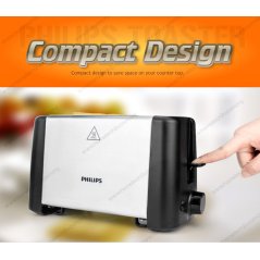 Hometech2u Philips Toaster (2 SLOTS) With High Lift  - Metal Body