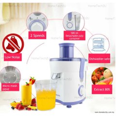 Hometech2u Philips Juicer (350W) with 2 speed options - 2 Years Warranty