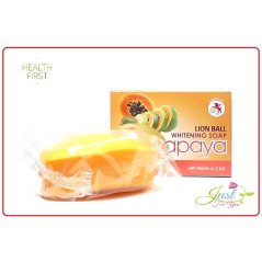 Lionball Papaya Whitening Soap , 100gm X 3 Box