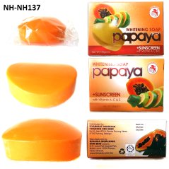 Lionball Papaya Whitening Soap , 100gm X 3 Box